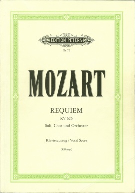 La partition du Requien de Mozart par Peters
